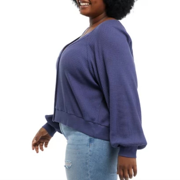 True craft Belk top waffle weave blue 4x - Picture 2 of 6